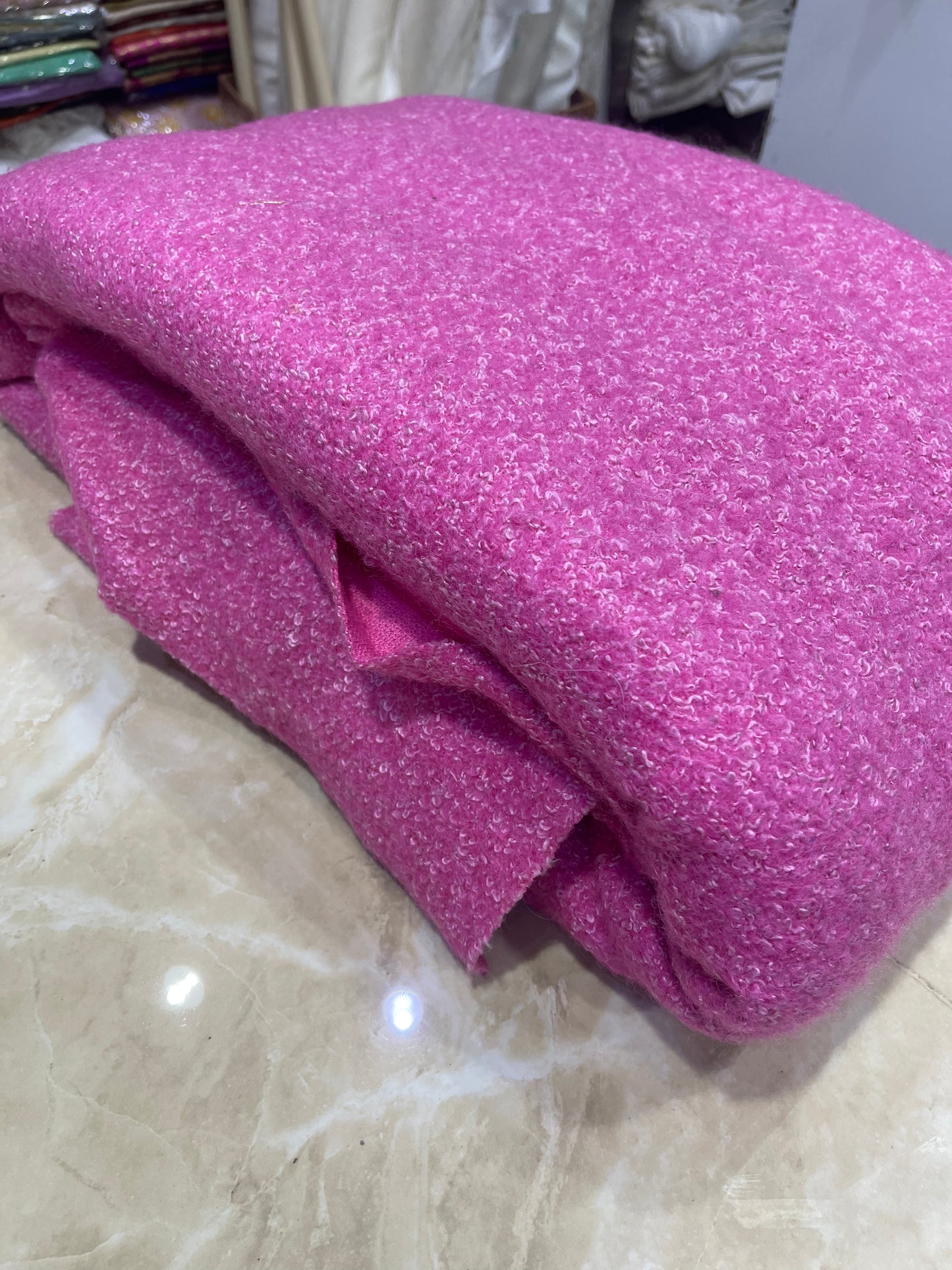 Premium Wool Fabric – Hot Pink