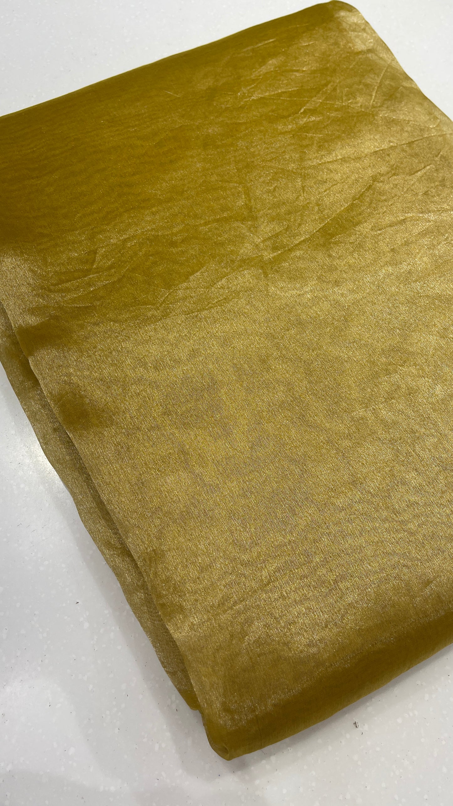 Pure Silk Tissue Plain Fabric – Metallic Gunmetal Grey Luxury Silk Fabric