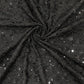 Black Dupion Heavy Sequin Embroidered Fabric – Luxury Party Wear