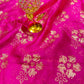 Pure Silk Banarasi Brocade Fabric – Floral Zari Weave