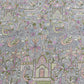 Multicolour Scenic Georgette Embroidered Fabric with Sequins – Designer Couture Fabric