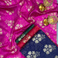 Pure Silk Banarasi Brocade Fabric – Floral Zari Weave