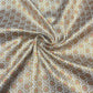 Pure Silk Banarasi Brocade Fabric – Gold Floral Buta with Pink Highlights