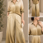 Premium Double Shaded Satin Fabric for Gowns, Sarees & Ethnic Wear