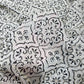 Designer Sequin Embroidered Geometric Organza Fabric – Black & Ivory
