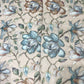 Luxury Floral Printed Organza Fabric with Metallic Outline Detailing