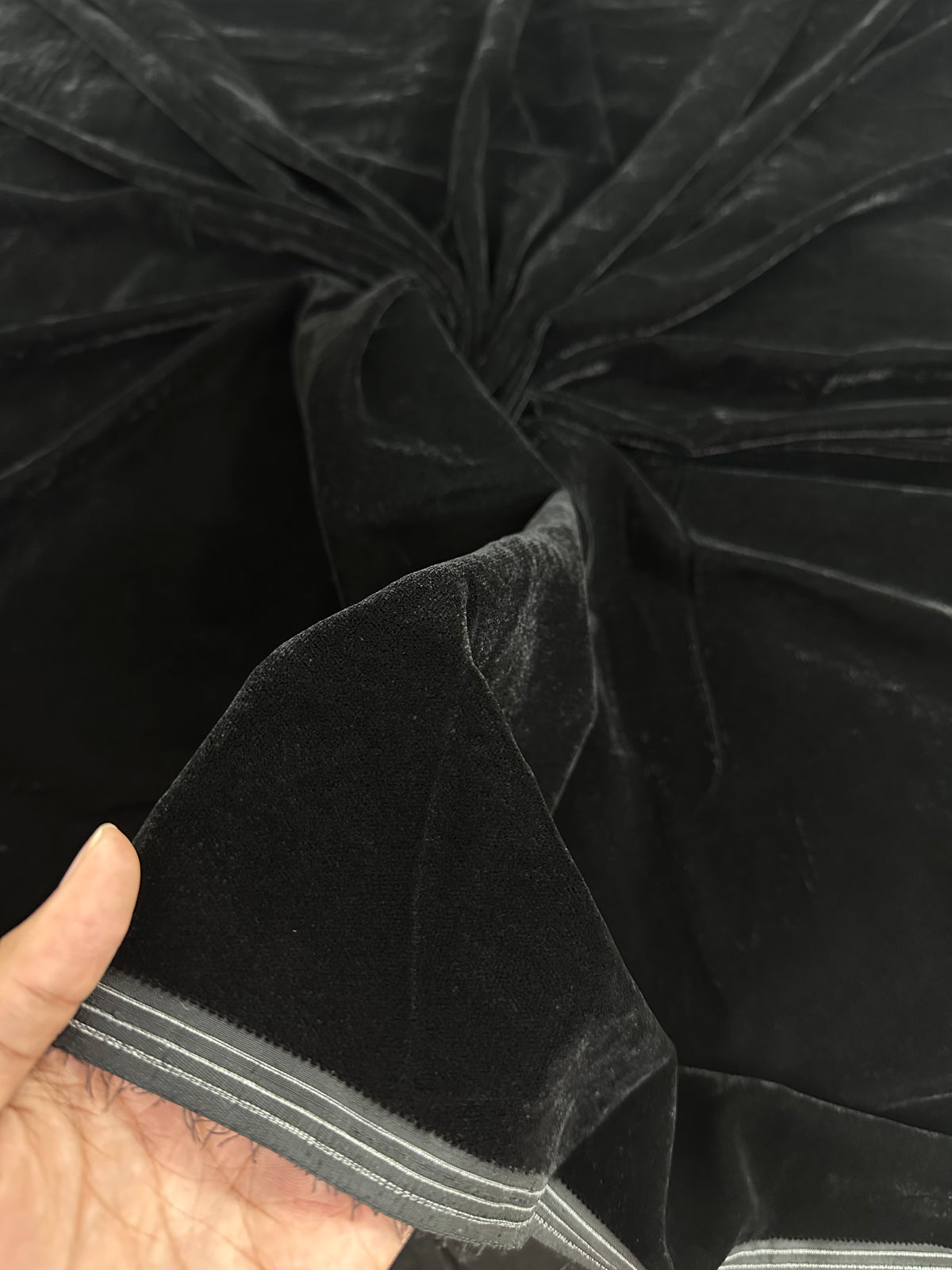 Premium Plain Velvet Fabric with Rich Lustrous Finish