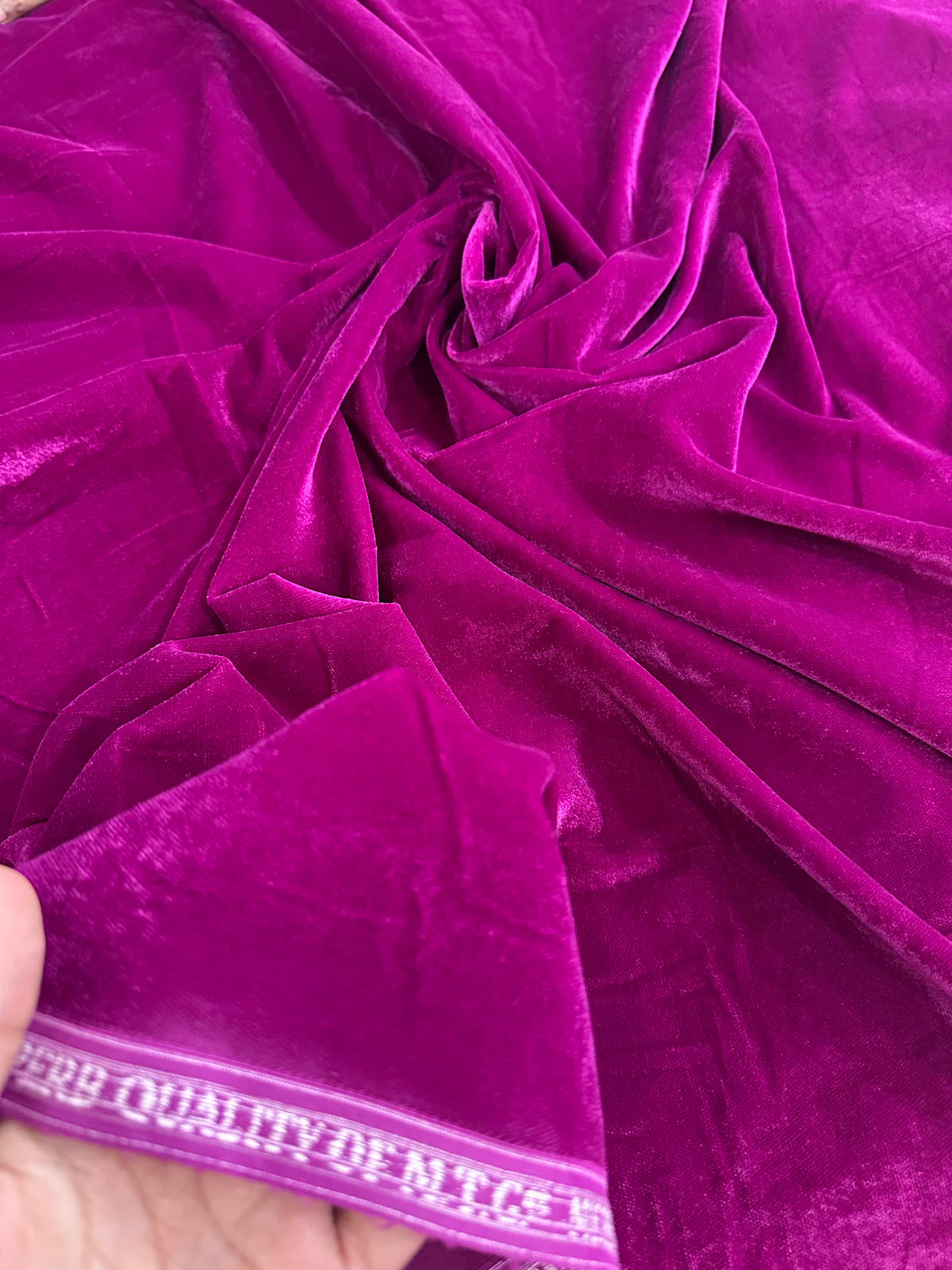 Premium Plain Velvet Fabric with Rich Lustrous Finish
