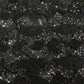 Premium Black Geometric Beaded Sequin Embroidery velvet Fabric