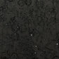 Premium Black Floral Embroidered Men's Kurta dupian Fabric with Beads & Sequins
