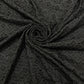 Premium Black Beaded Embroidered Mesh Fabric with Geometric Motifs dupion fabric