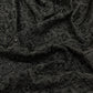 Premium Black Beaded Embroidered Mesh Fabric with Geometric Motifs dupion fabric