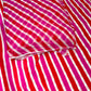 Sunset Stripe Crepe & Chiffon Fabric Combo – Orange, Yellow & White Designer Print