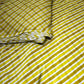 Sunset Stripe Crepe & Chiffon Fabric Combo – Orange, Yellow & White Designer Print