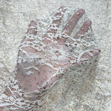 Premium Chantilly Lace Fabric – Elegant Floral Embroidered Lace