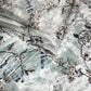 Pastel Blush Floral Crepe & Chiffon Fabric Combo – Soft Pink & Sage Green Designer Print