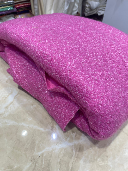 Premium Wool Fabric – Hot Pink