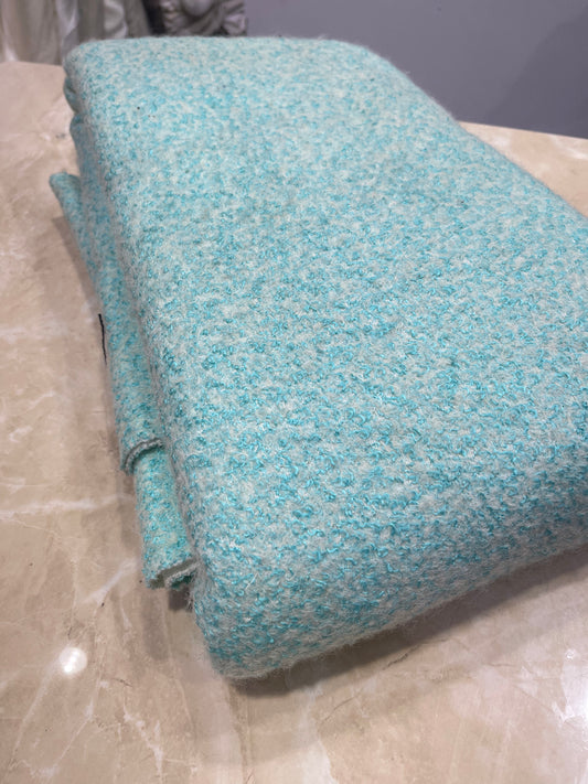 Premium Wool Fabric – Aqua Blue