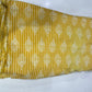 Pure Cotton Digital Print Fabric – Mustard Stripe with Ethnic Motif