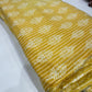 Pure Cotton Digital Print Fabric – Mustard Stripe with Ethnic Motif