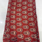 Pure Cotton Digital Print Fabric – Maroon Ethnic Leaf Motif