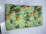 Pure Cotton Digital Print Fabric – Sage Green Floral