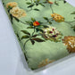 Pure Cotton Digital Print Fabric – Sage Green Floral