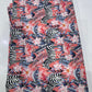 Pure Cotton Digital Print Fabric – Coral Zebra & Flamingo Tropical