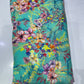Pure Cotton Digital Print Fabric – Teal Multicolor Floral
