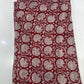 Pure Cotton Digital Print Fabric – Maroon Geometric Pattern