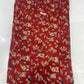 Pure Cotton Mul Ajrakh Print Fabric – Rust Maroon Geometric Motif