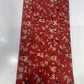 Pure Cotton Mul Ajrakh Print Fabric – Rust Red Abstract Motifs