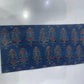 Pure Cotton Mul Ajrakh Print Fabric – Indigo Blue Traditional Buti Motifs