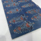 Pure Cotton Mul Ajrakh Print Fabric – Indigo Blue Traditional Buti Motifs