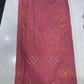 Art Silk Brocade Fabric – Rani Pink with Gold Floral Weave