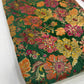 Deep Green Art Silk Brocade Fabric with Multicolor Floral Weave – Festive Ethnic Fabric