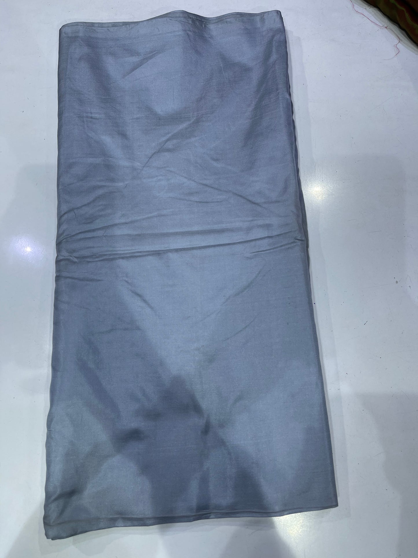 Pure Silk Yarn Dyed Solid Fabric – Premium Grey Shade