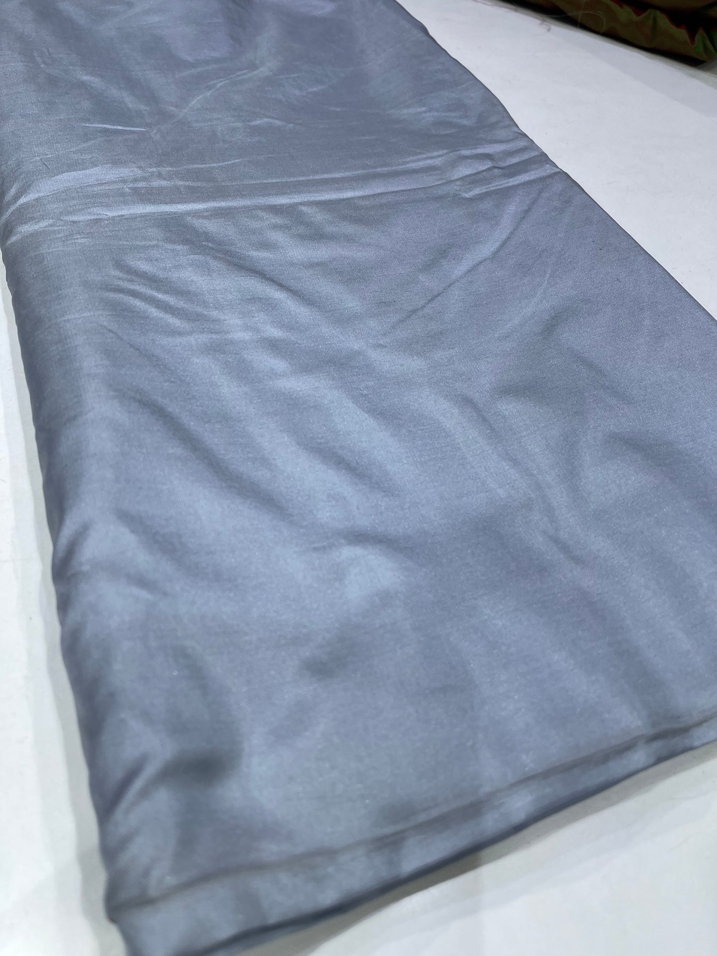 Pure Silk Yarn Dyed Solid Fabric – Premium Grey Shade