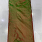 Pure Silk Yarn Dyed Fabric – Dual-Tone Green & Rust Silk