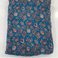 Premium Teal Blue Floral Printed Fabric – Elegant Paisley & Vine Design for Dresses, Kurtas & Home Decor