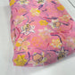 Pink Floral Printed Cotton Fabric – Soft Lightweight Designer Fabric for Dresses & Kurtas