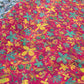 Vibrant Pink Multi-Color Floral Printed Fabric – Designer Fabric for Dresses, Kurtas & Creative Apparel
