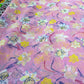 Pink Floral Printed Fabric – Soft Designer Fabric for Dresses, Kurtas & Summer Wear