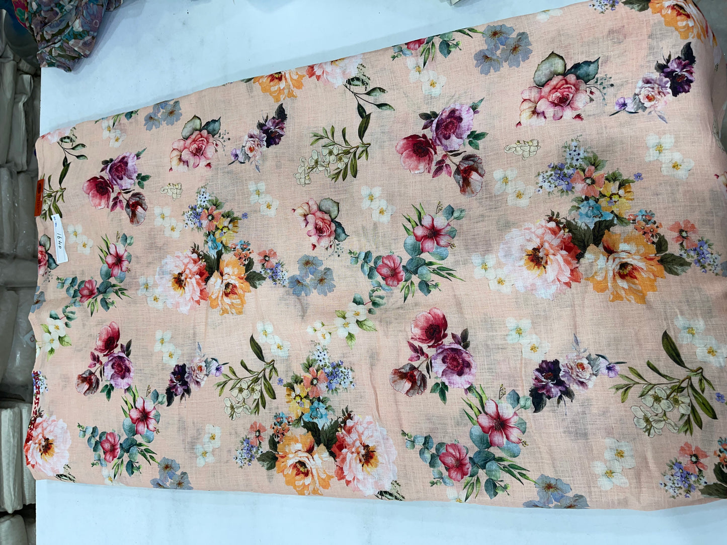 Pure Linen Digital Print Fabric