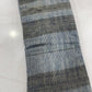 Pure Handloom Cotton Khadi Striped Fabric – Grey & Indigo Handwoven Soft Breathable Cotton Textile