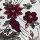 Premium 3D Floral Embroidered Sequin Net Fabric – Designer Floral Collection