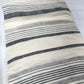 Pure Handloom Cotton Khadi Striped Fabric – Off White & Black Handwoven Soft Breathable Cotton