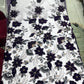 Premium 3D Floral Embroidered Sequin Net Fabric – Designer Floral Collection