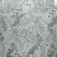 Luxury Aqua Blue & Silver Hand-Beaded Embroidered Net Fabric | Bridal & Couture Lace
