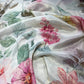 Elegant Pearl White Floral Shimmer Tissue Fabric
